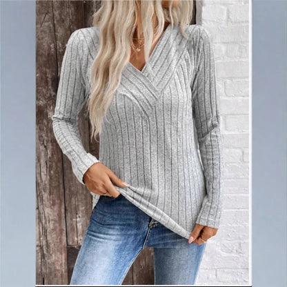 Classic Crew Neck Striped Sweater