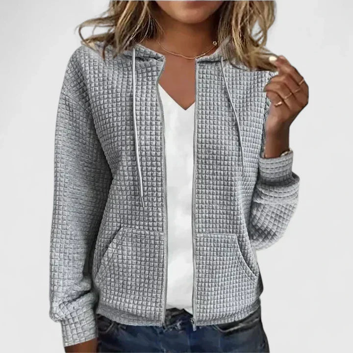 Women's Zip Front Hooded Cardigan