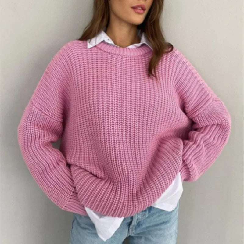 Women's Soft Pullover Sweater Elegant - VibreMode