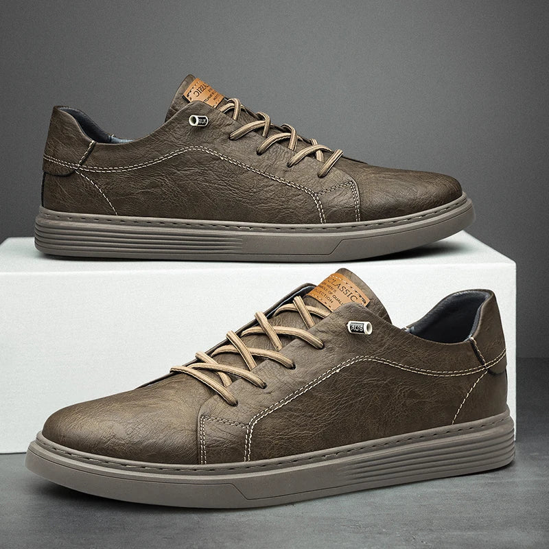 Men's Faux Leather Sneakers Milano