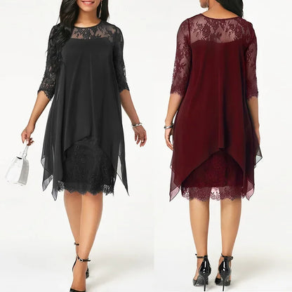 Women's Asymmetrical Midi Dress