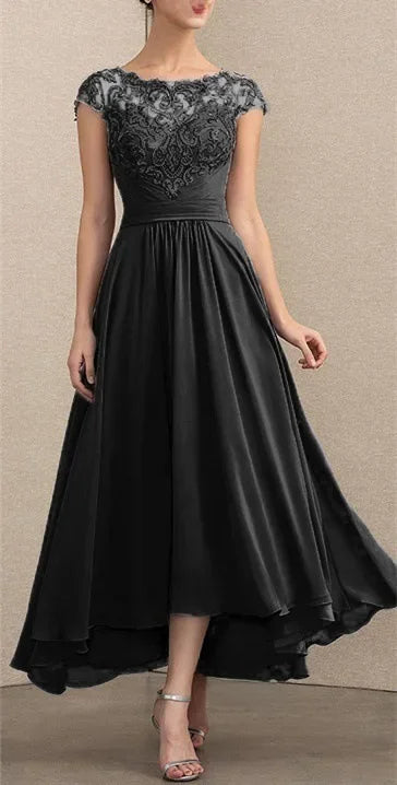 Beautiful Floral Floor Length Evening Dress
