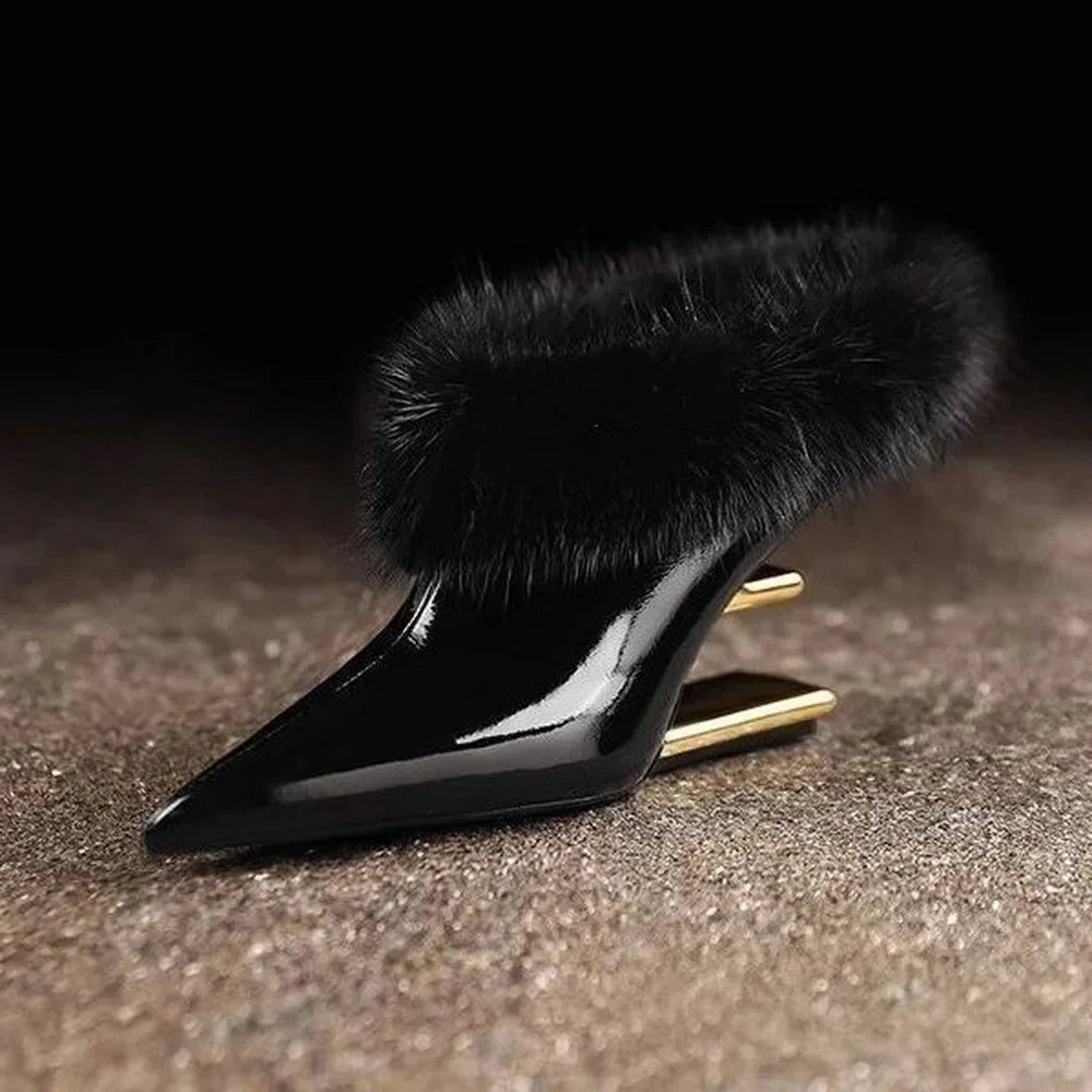 Alvina Women's Furry High Heels