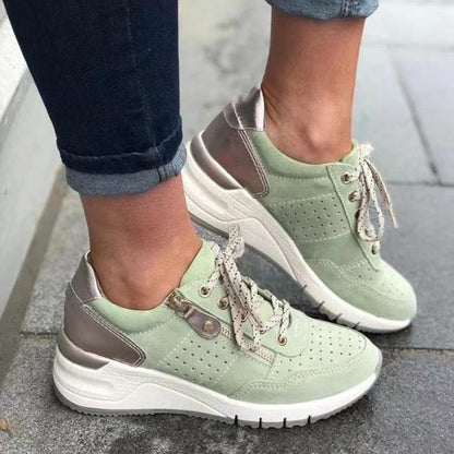 Ladies Lace-Up Platform Shoes