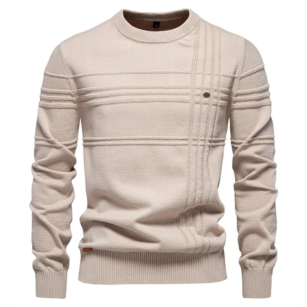 Valente Men's Knit Crew Sweater - VibreMode