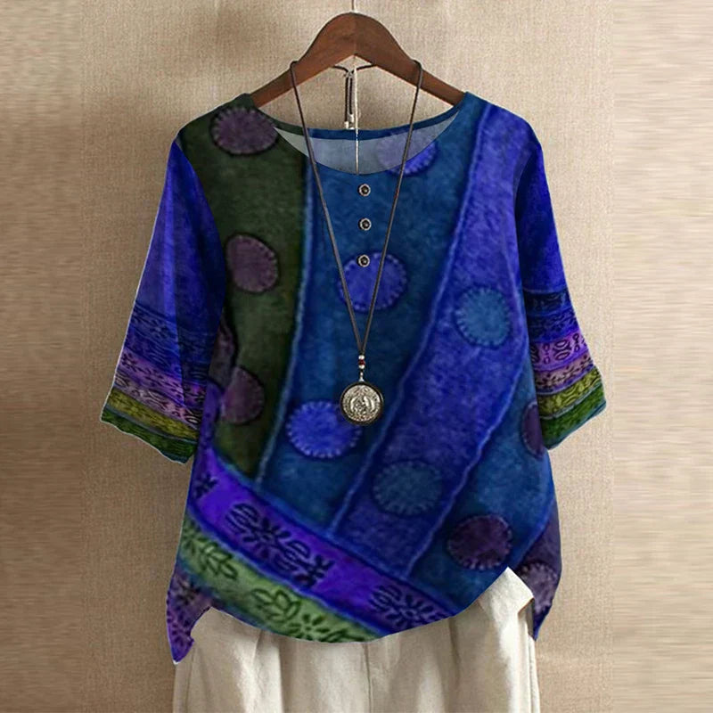 Women's Loose Fit Vintage Blouse