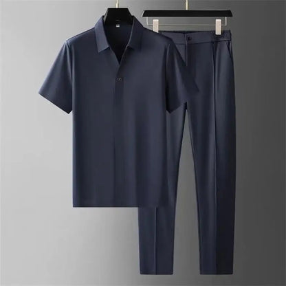 Men's Summer Polo Shirt Set