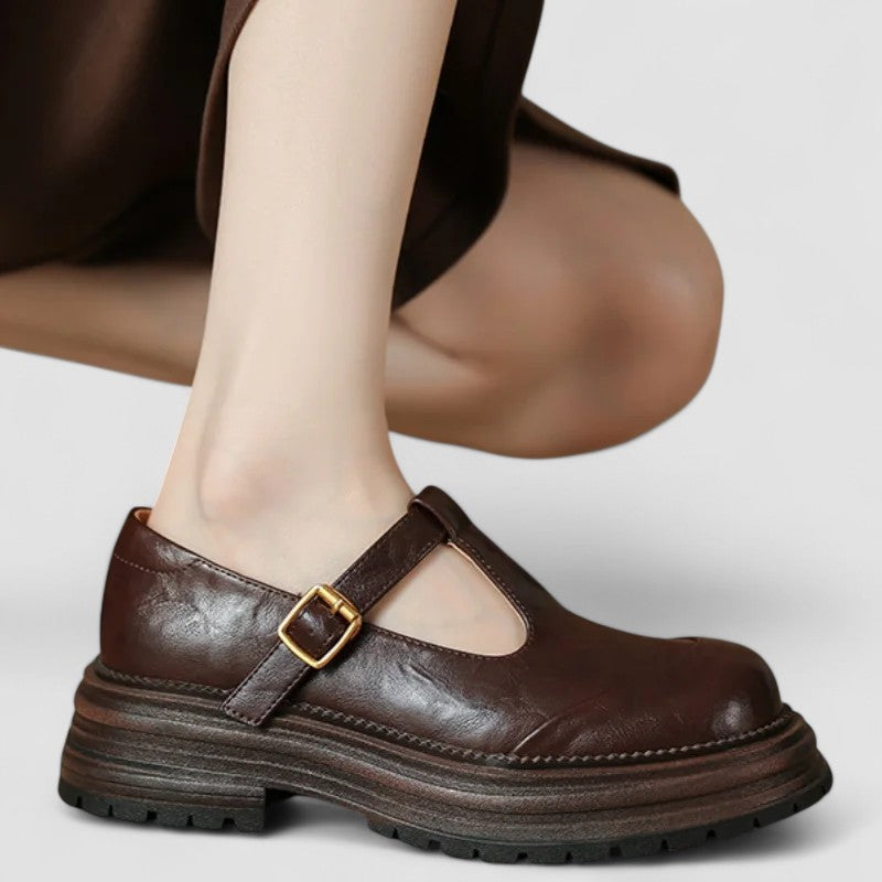 Women's Mary Jane Shoes Chunky Sole Rounded Toe