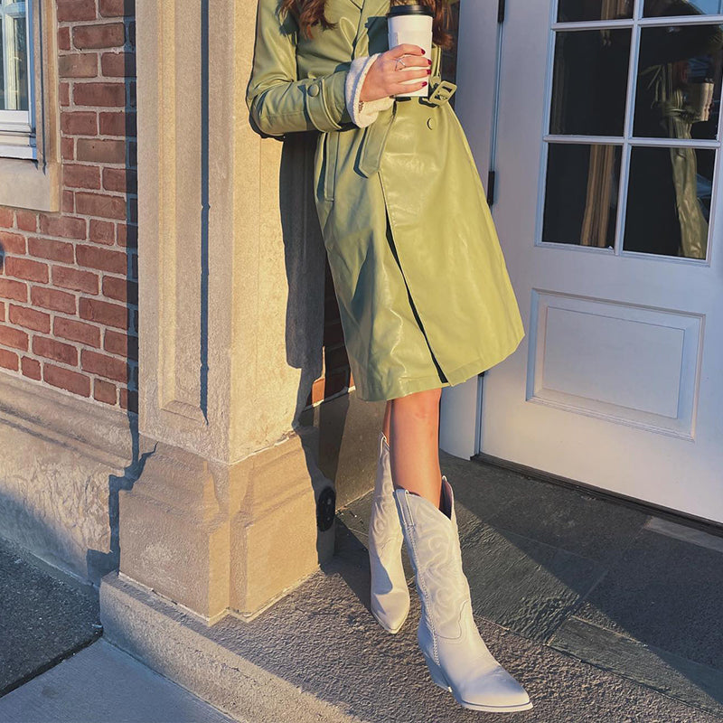 Women's Metallic Cowboy Boots Elegant