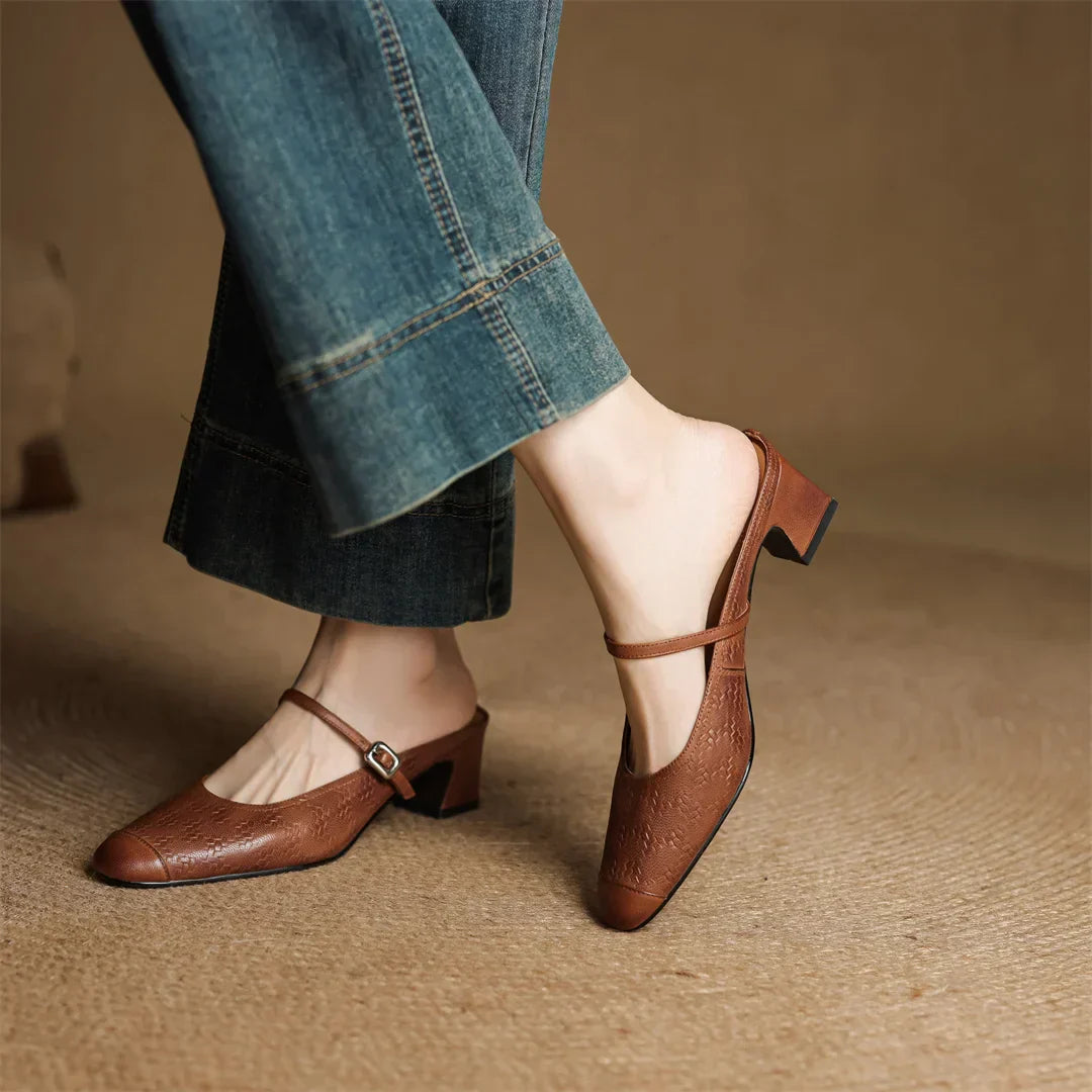 Women's Genuine Leather Mules