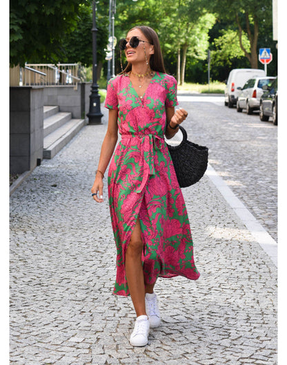 Women's Wrap Dress Tie Waist Belt - VibreMode