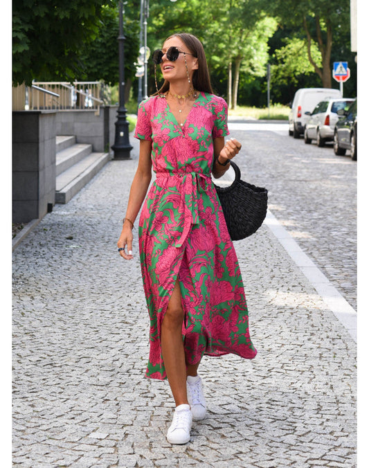 Women's Wrap Dress Tie Waist Belt - VibreMode