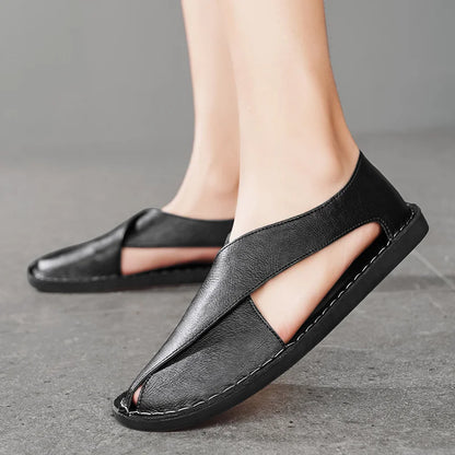 Marcello Women's Leather Crossover Sandal