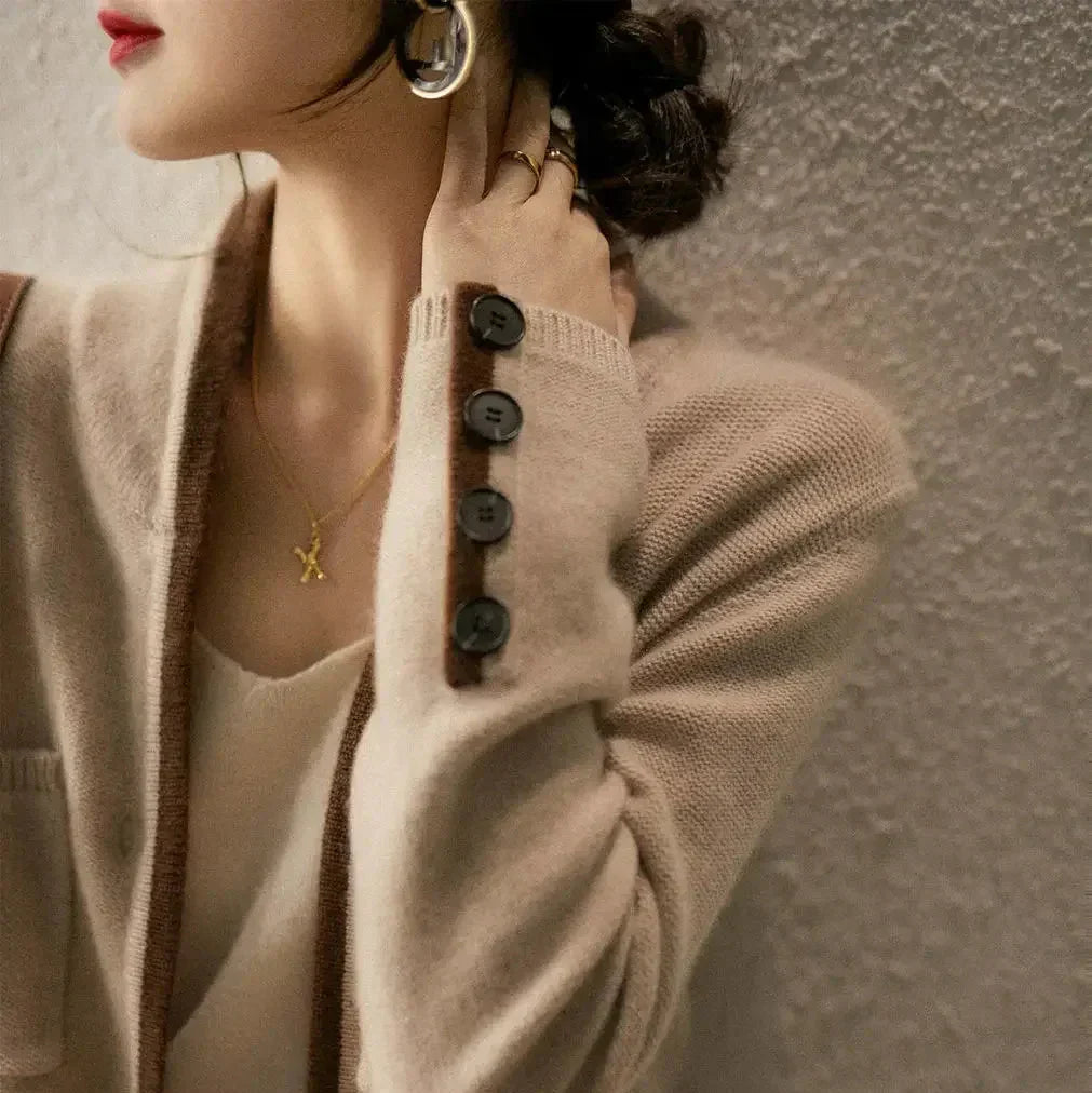 Women's Tailored Cardigan Button Up Vintage Style
