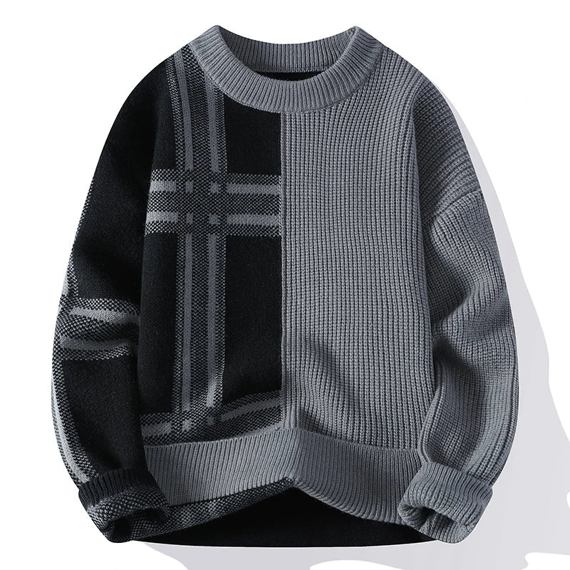 Men's Classic Plaid Relaxed Fit Sweater