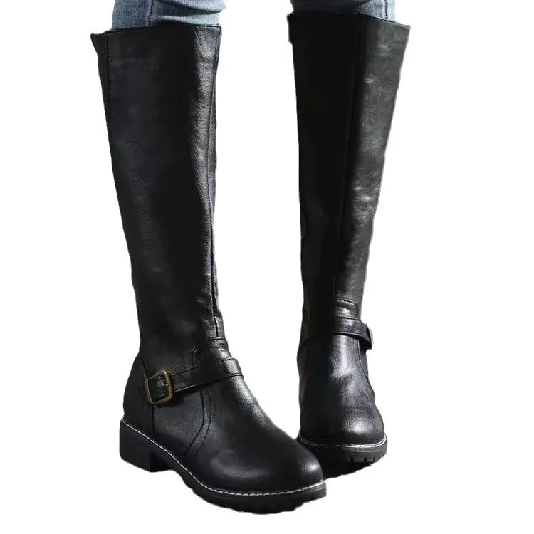 Ladies High Heel Long Zip Boots