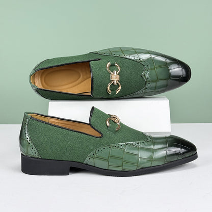 Real Leather Slip On Shoes