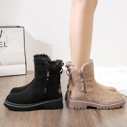 Women's Lug Sole Zip Boots