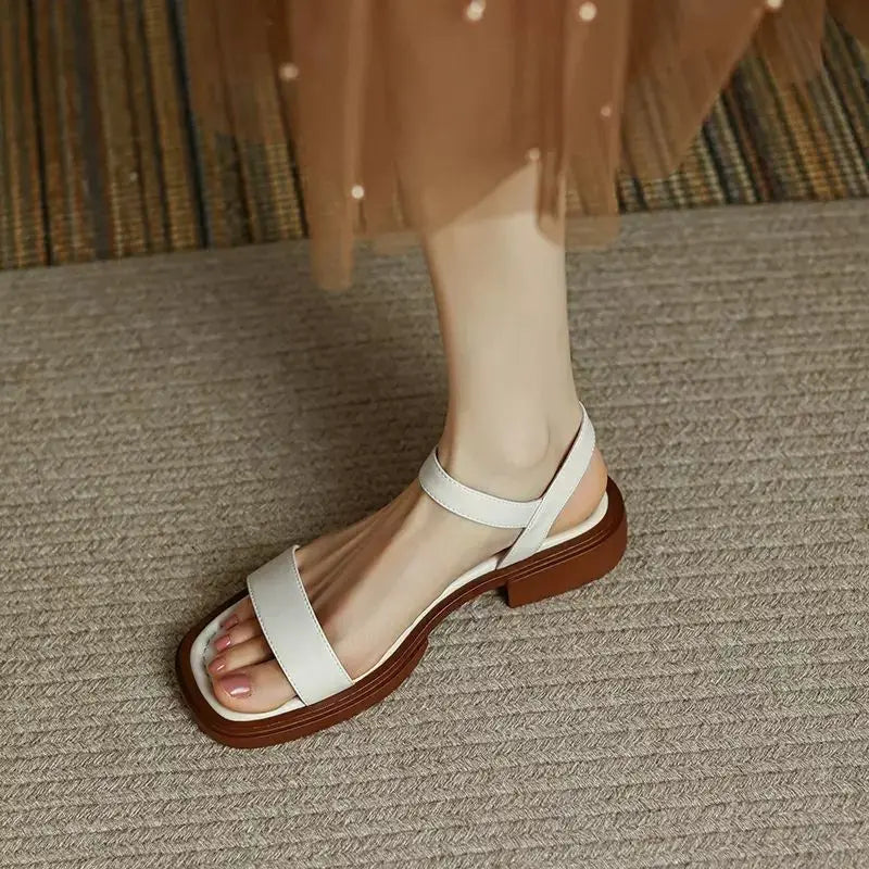 Comfortable Women's Slide Buckle sandals