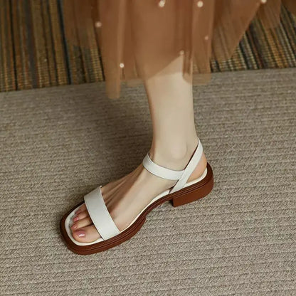 Women's Slip-On Buckle Sandals