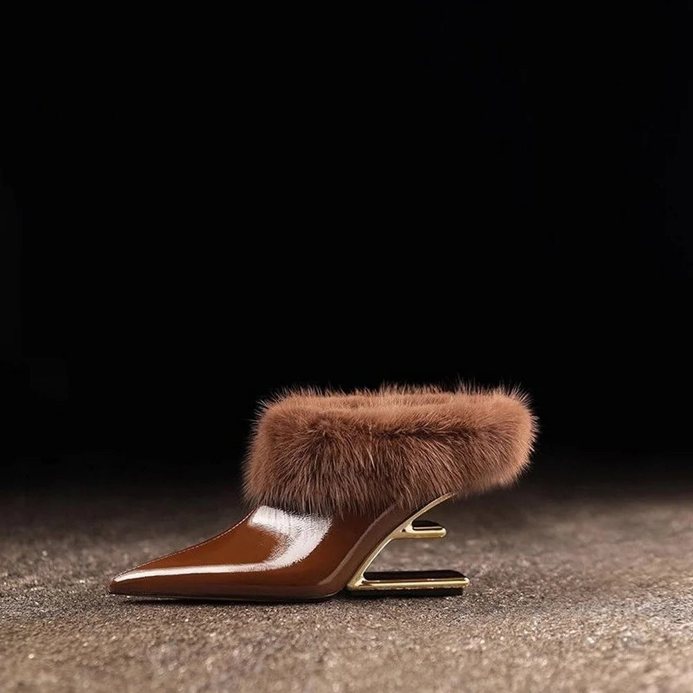 Women's Furry High Heels