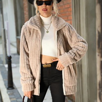 Women's Zip Front Collared Jacket