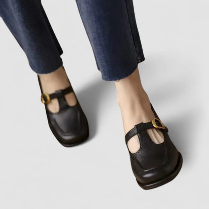 Women's Mary Jane Low Block Heel Shoes