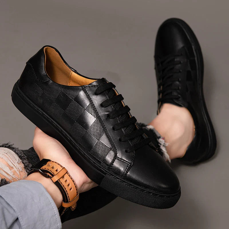 Premium Leather Running Shoes