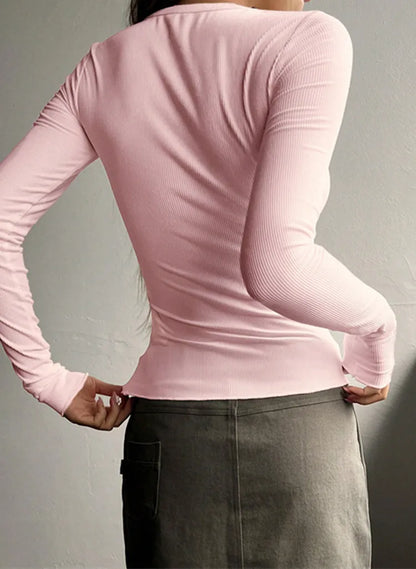 Women's Aurelia Ribbed Henley Summer