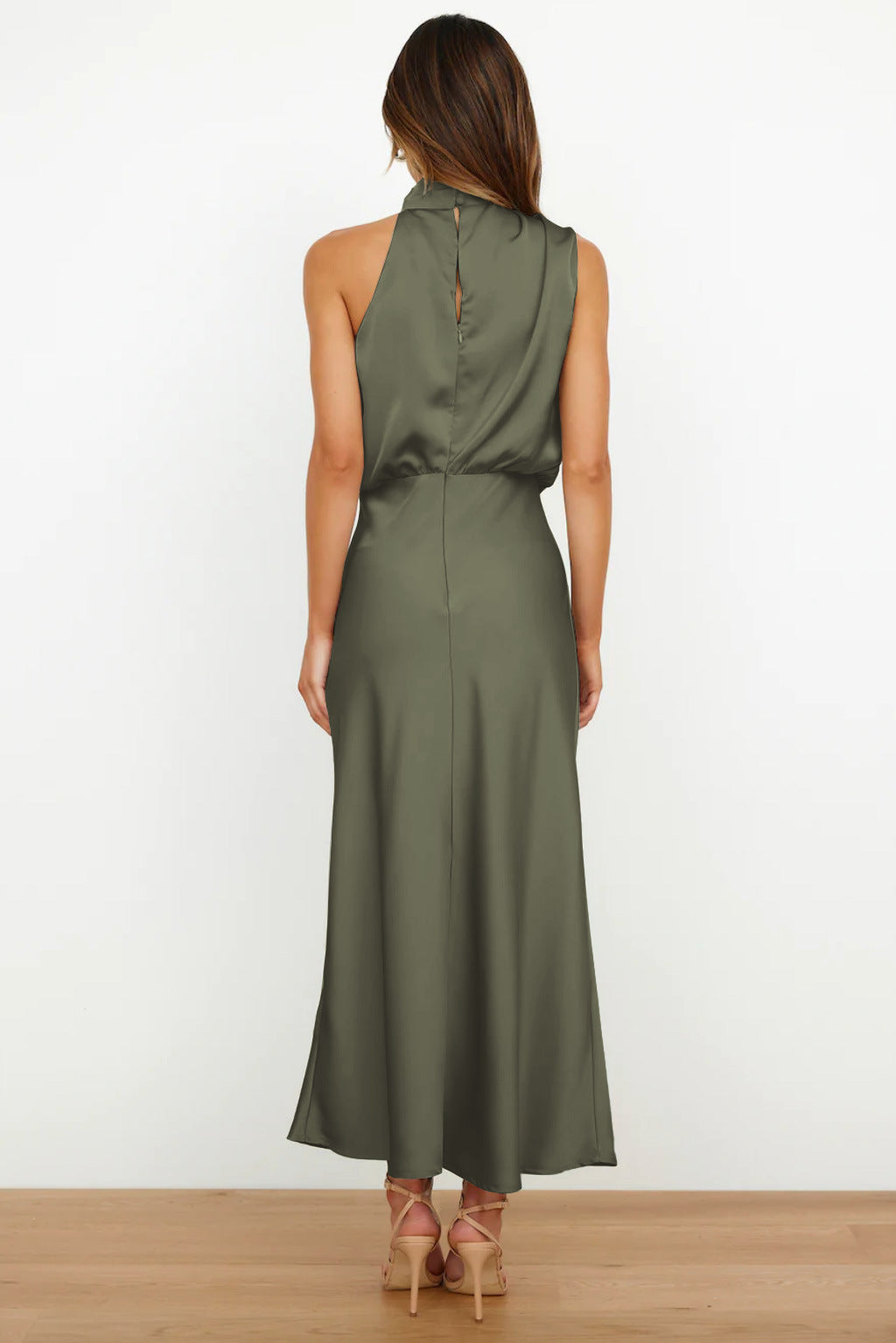 Elegant Women's Halter Evening Dress
