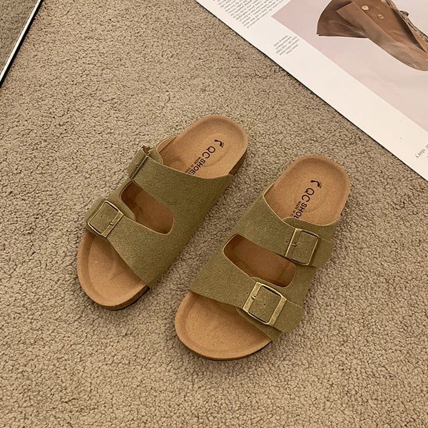 Solange Women's Cushioned Buckle Sandals