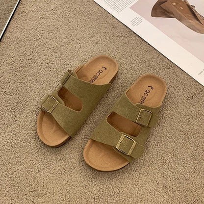 Solange Women's Cushioned Buckle Sandals
