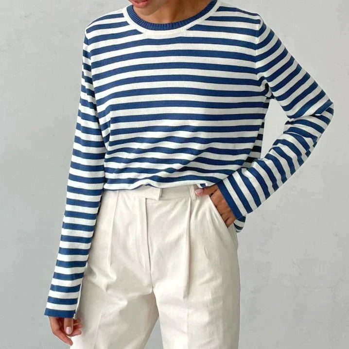 Classic Stripe Casual Tee Shirt