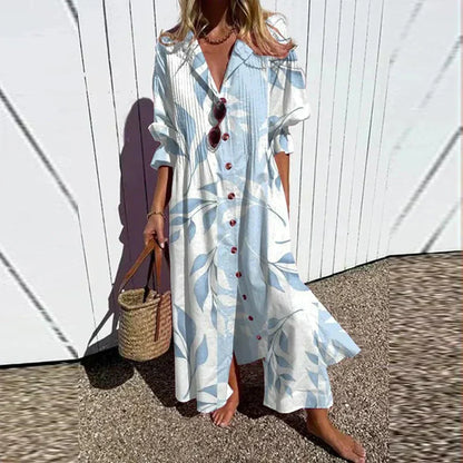 Women's Long Sleeve Floral Dress