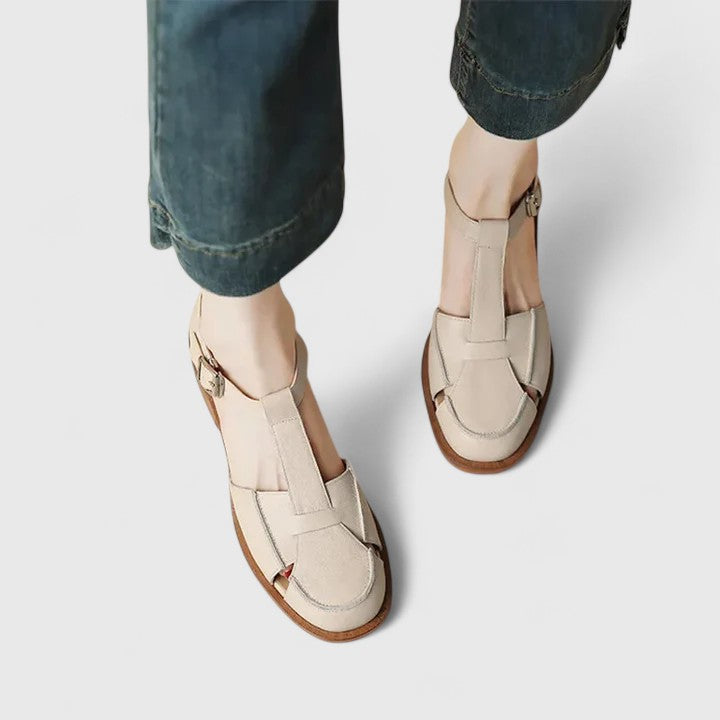 Women's Mary Jane Sandals Closed Toe Low Heel