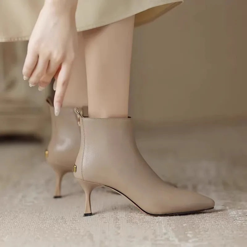 Women's Ankle Boots Slim Heel
