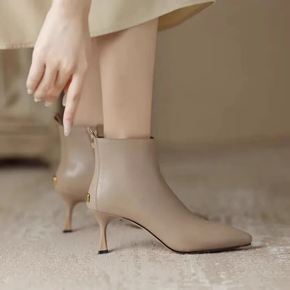 Women's Ankle Boots Slim Heel