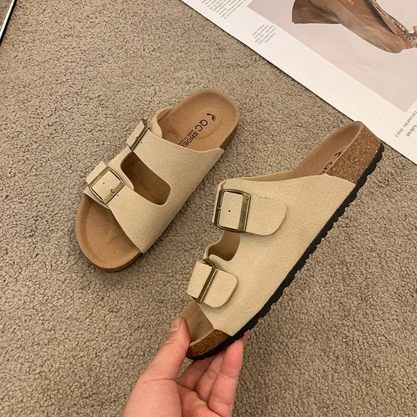 Solange Women's Cushioned Buckle Sandals