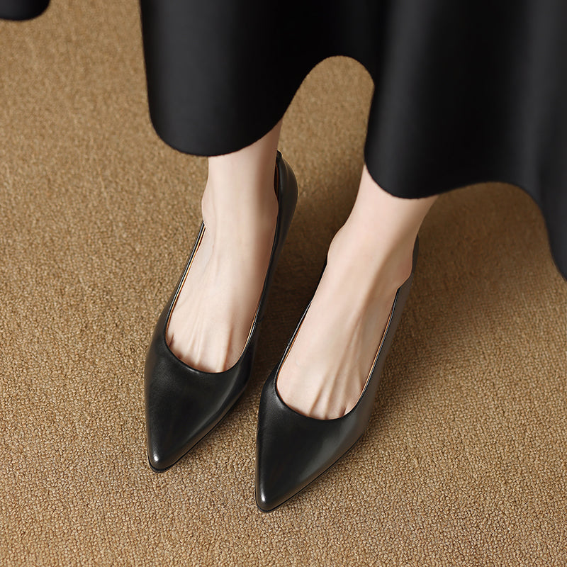 Elegant Women's High Heel Pumps Pointed Toe Office Shoes