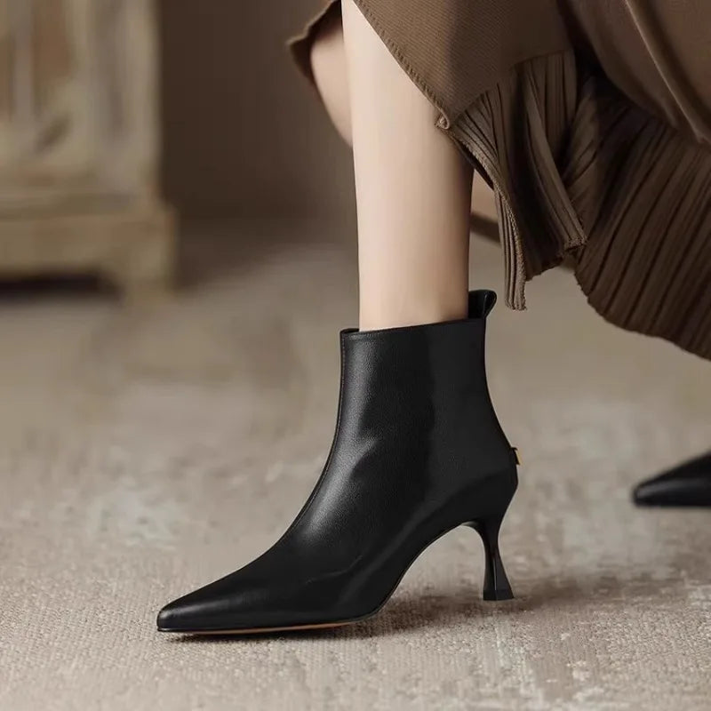 Women's Ankle Boots Pointed Heel - VibreMode