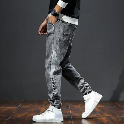 Comfortable Dark Blue Jogger Pants - VibreMode