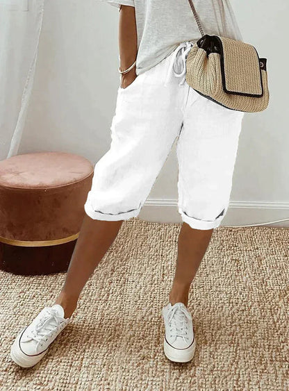 Women's Linen Summer Pants Breezy Beige