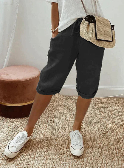 Women's Linen Summer Pants Breezy Beige