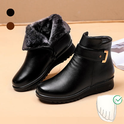 Women's Ankle Boots Rounded Toe Buckle Style