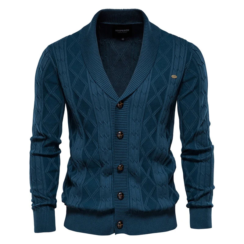 Men's Buttoned Cardigan Sweater