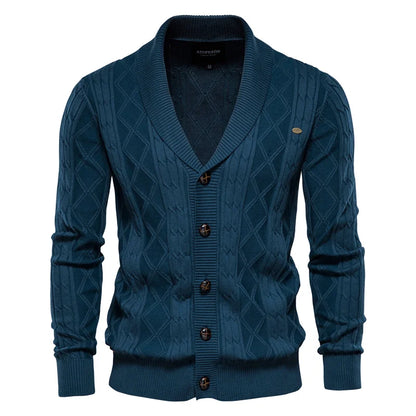 Men's Buttoned Cardigan Sweater
