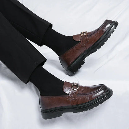 Classic Mens Leather Slip On Shoes