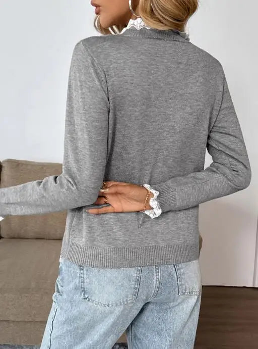 Women's Long-Sleeve Knit Sweater