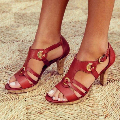 Women's Strappy Block Heels