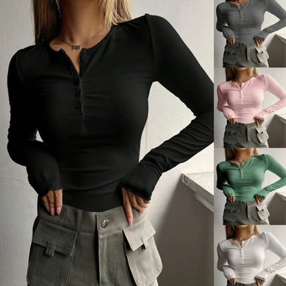 Women's Aurelia Ribbed Henley Summer